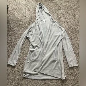 Barefoot Dreams Soft Gray Hooded Cardigan